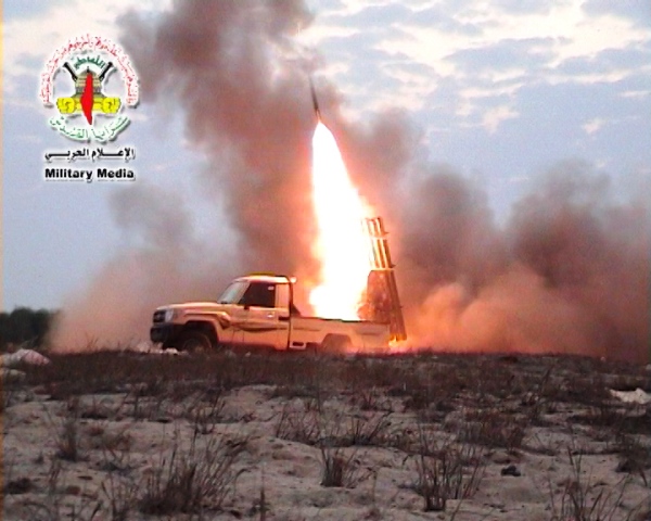 راجمات الصواريخ تستخدم لأول مرة في غزة